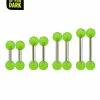 Best Pirce ✨ Multi-Pack Glow in the Dark Green Barbells 8 Pack - 14 Gauge ⭐ -Playboy Shop 03771680 a