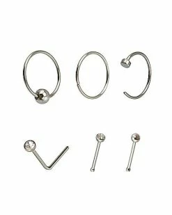 Top 10 β Multi-Pack CZ Nose Rings 6 Pack - 20 Gauge π 9 Top 10 β Multi-Pack CZ Nose Rings 6 Pack - 20 Gauge π -Playboy Shop 03771896 b