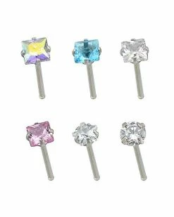 Hot Sale π Cz Stud Nose Rings 6 Pack - 20 Gauge π 8 Hot Sale π Cz Stud Nose Rings 6 Pack - 20 Gauge π -Playboy Shop 03771946 a