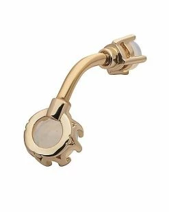 Promo ❤️ CZ White Faux Opal Goldplated Belly Ring - 14 Gauge ⭐ -Playboy Shop 03772050 d
