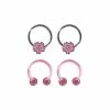 Best reviews of π Multi-Pack CZ Pink Flower Horseshoe Rings and Captive Rings 4 Pack - 16 Gauge π 2 Best reviews of π Multi-Pack CZ Pink Flower Horseshoe Rings and Captive Rings 4 Pack - 16 Gauge π -Playboy Shop 03772241 a