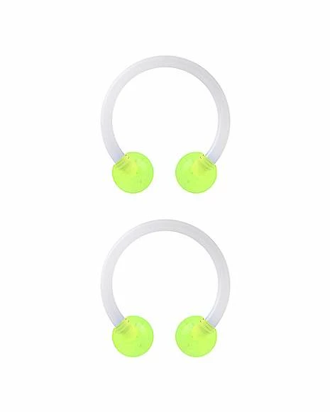 Wholesale π Glow in the Dark Bioflex Horseshoe Rings - 16 Gauge π€© 3 Wholesale π Glow in the Dark Bioflex Horseshoe Rings - 16 Gauge π€©