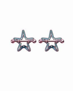 Brand new 👏 CZ Starfish Nipple Shields - 14 Gauge 🔔
