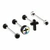 Coupon π Multi-Pack Black CZ Cross Barbells 4 Pack - 14 Gauge π 1 Coupon π Multi-Pack Black CZ Cross Barbells 4 Pack - 14 Gauge π -Playboy Shop 03773405 a