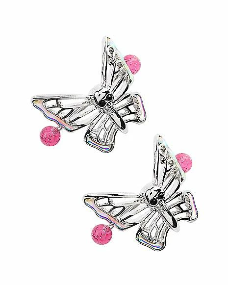 Top 10 β Skull Butterfly Nipple Barbells - 14 Gauge π 4 Top 10 β Skull Butterfly Nipple Barbells - 14 Gauge π - Image 2