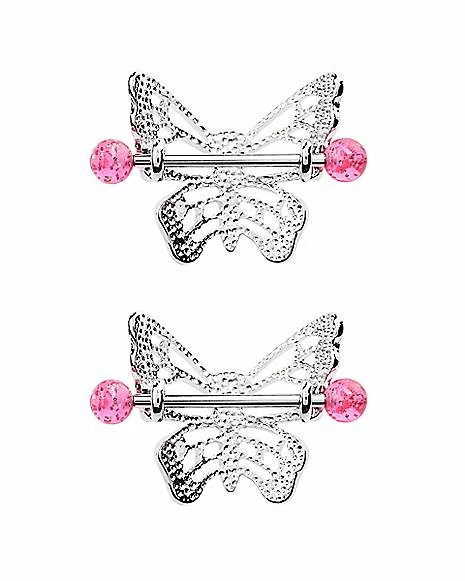 Top 10 β Skull Butterfly Nipple Barbells - 14 Gauge π 6 Top 10 β Skull Butterfly Nipple Barbells - 14 Gauge π - Image 4