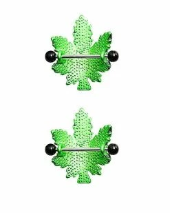 Discount π Green Weed Leaf Smiley Face Nipple Barbells - 14 Gauge π₯ 9 Discount π Green Weed Leaf Smiley Face Nipple Barbells - 14 Gauge π₯ -Playboy Shop 03773645 d