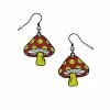 Cheapest 😉 Red and Yellow Mushroom Dangle Earrings - 18 Gauge 🛒 -Playboy Shop 03773843 a
