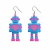 Best Sale ✨ Robot Heart Dangle Earrings - 18 Gauge 🎁 -Playboy Shop 03773900 a