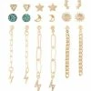 Cheapest π Multi-Pack CZ Studs and Lightning Bolt Dangle Earrings - 9 Pair π 1 Cheapest π Multi-Pack CZ Studs and Lightning Bolt Dangle Earrings - 9 Pair π -Playboy Shop 03775145 a