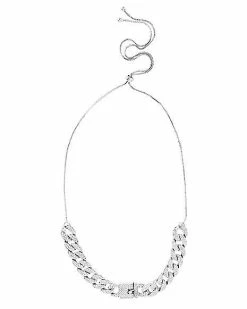 New 🎁 CZ Lock Chain Choker Necklace 💯