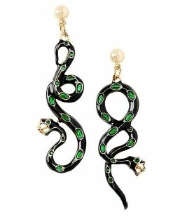 Cheapest 😀 Mismatched Snake Dangle Earrings 🧨