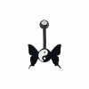 Budget β Butterfly Yin Yang Belly Ring - 14 Gauge π 1 Budget β Butterfly Yin Yang Belly Ring - 14 Gauge π -Playboy Shop 03784725 a