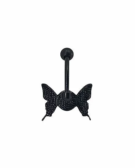 Budget β Butterfly Yin Yang Belly Ring - 14 Gauge π 4 Budget β Butterfly Yin Yang Belly Ring - 14 Gauge π - Image 2