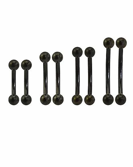 New π₯° Multi-Pack Black Curved Barbells 8 Pack - 16 Gauge π₯ 4 New π₯° Multi-Pack Black Curved Barbells 8 Pack - 16 Gauge π₯ - Image 2