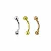 Best Sale 🧨 Silvertone Goldtone Rose Goldtone Curved Barbells 3 Pack - 16 Gauge 🧨 -Playboy Shop 03785334 a