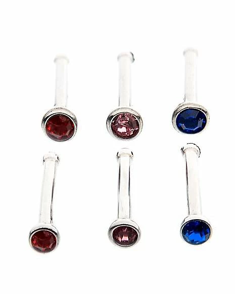 Best deal ⭐ Multi-Pack Multi-Color CZ Bone Nose Rings 6 Pack - 20 Gauge ⌛ 3 Best deal ⭐ Multi-Pack Multi-Color CZ Bone Nose Rings 6 Pack - 20 Gauge ⌛