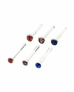 Best deal ⭐ Multi-Pack Multi-Color CZ Bone Nose Rings 6 Pack - 20 Gauge ⌛ 5 Best deal ⭐ Multi-Pack Multi-Color CZ Bone Nose Rings 6 Pack - 20 Gauge ⌛ -Playboy Shop 03788833 b