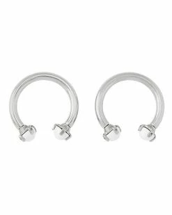 Brand new 🔔 White Titanium Horseshoe Rings - 16 Gauge ❤️