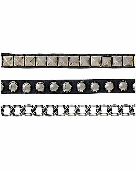 Outlet 😍 Multi-Pack Studded Bracelets - 3 Pack ✨ 4 Outlet 😍 Multi-Pack Studded Bracelets - 3 Pack ✨ - Image 2
