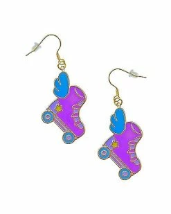 New ✨ Roller Skate Wing Dangle Earrings - 18 Gauge ✔️