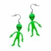 Budget ⌛ Green Alien Dangle Earrings - 18 Gauge 🛒 -Playboy Shop 03791621 a