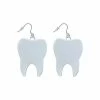 Best Sale 🔥 White Tooth Dangle Earrings - 18 Gauge 😉 -Playboy Shop 03791647 a