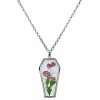 Best reviews of 🎁 Pressed Roses Coffin Pendant Necklace ✔️ -Playboy Shop 03792009 a