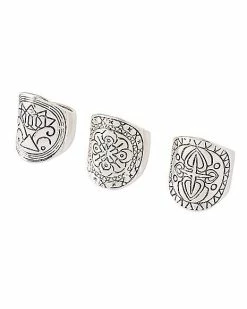 Buy 🛒 Multi-Pack Chunky Pattern Rings - 3 Pack 😉