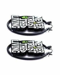 Cheapest ✨ Never Trust The Living Beetlejuice Dangle Earrings - 22 Gauge 🛒 -Playboy Shop 03793478 c
