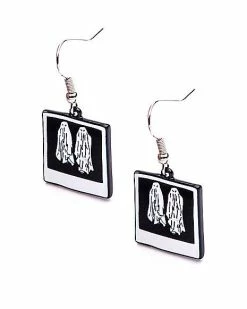 Wholesale ✔️ Beetlejuice Ghost Polaroid Dangle Earrings - 22 Gauge 😍 -Playboy Shop 03793486 b