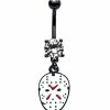 Cheapest β CZ White Jason Voorhees Mask Dangle Belly Ring 14 Gauge - Friday the 13th π€© 1 Cheapest β CZ White Jason Voorhees Mask Dangle Belly Ring 14 Gauge - Friday the 13th π€© -Playboy Shop 03794245 a