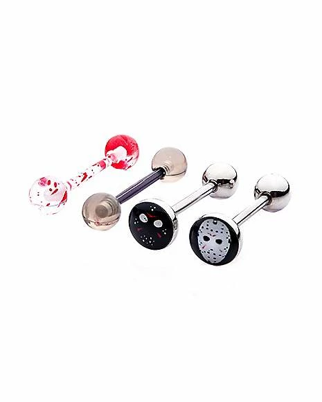 Deals π Multi-Pack Jason Voorhees Mask Barbells 4 Pack 14 Gauge - Friday the 13th π― 4 Deals π Multi-Pack Jason Voorhees Mask Barbells 4 Pack 14 Gauge - Friday the 13th π― - Image 2