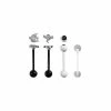 Promo 🔔 Multi-Pack Black CZ Ghost Barbells 4 Pack - 14 Gauge 🌟 -Playboy Shop 03798980 a
