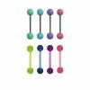 Brand new 🛒 Multi-Pack Pastel and Glitter Barbells 8 Pack - 14 Gauge 🛒 -Playboy Shop 03799061 a