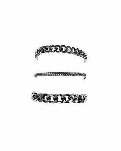 Cheapest 🎁 Multi-Pack Curb Chain Bracelets - 3 Pack ❤️