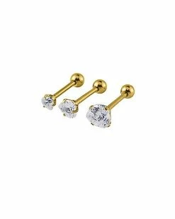 Best Sale π CZ Cartilage Earring 3 Pack - 18 Gauge π 7 Best Sale π CZ Cartilage Earring 3 Pack - 18 Gauge π -Playboy Shop 03800133 a