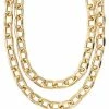 Brand new 🎁 Goldtown Thick Double Row Link Chain Necklace 🎉 -Playboy Shop 03800505 a