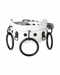 Best Pirce 🥰 Black and White O-Ring Choker Necklace 😉