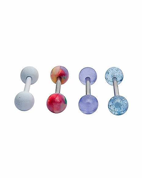 Cheapest π Multi-Pack Blue and White Barbells 4 Pack - 14 Gauge π 3 Cheapest π Multi-Pack Blue and White Barbells 4 Pack - 14 Gauge π