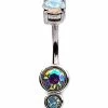 Best reviews of 🎉 CZ White Faux Opal Belly Ring - 14 Gauge ❤️ -Playboy Shop 03801263 a