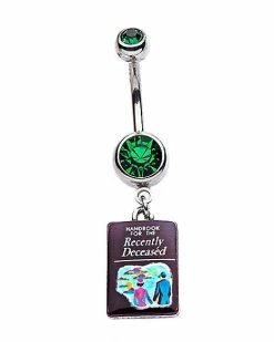 Outlet 🌟 CZ Recently Deceased Beetlejuice Dangle Belly Ring - 14 Gauge 🛒