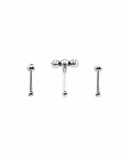 Top 10 β 3 Gem CZ Nose Pins 3 Pack - 20 Gauge π 9 Top 10 β 3 Gem CZ Nose Pins 3 Pack - 20 Gauge π -Playboy Shop 03802071 d