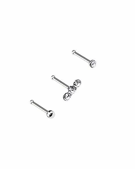 Hot Sale βοΈ Multi-Pack CZ Stud Nose Rings 3 Pack - 18 Gauge π€© 12 Hot Sale βοΈ Multi-Pack CZ Stud Nose Rings 3 Pack - 18 Gauge π€© - Image 10