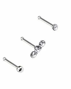 Hot Sale βοΈ Multi-Pack CZ Stud Nose Rings 3 Pack - 18 Gauge π€© 24 Hot Sale βοΈ Multi-Pack CZ Stud Nose Rings 3 Pack - 18 Gauge π€© -Playboy Shop 03802097 c