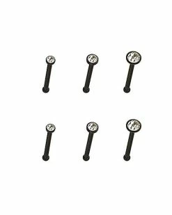 Cheapest 💯 Multi-Pack Clear Stone Nose Pins 6 Pack - 20 Gauge 🛒