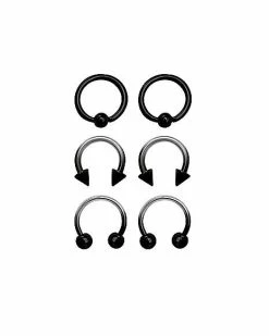 Cheap π Multi-Pack Ombre Captive Rings and Horseshoe Rings 3 Pair - 16 Gauge π 7 Cheap π Multi-Pack Ombre Captive Rings and Horseshoe Rings 3 Pair - 16 Gauge π -Playboy Shop 03802626 a