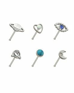 Best deal π Multi-Pack CZ Galaxy Bone Nose Rings 6 Pack - 20 Gauge π 10 Best deal π Multi-Pack CZ Galaxy Bone Nose Rings 6 Pack - 20 Gauge π -Playboy Shop 03802659 a