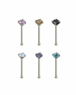 Best deal π Multi-Pack Multi-Color CZ Nose Pins 6 Pack - 18 Gauge π 13 Best deal π Multi-Pack Multi-Color CZ Nose Pins 6 Pack - 18 Gauge π -Playboy Shop 03802683 b