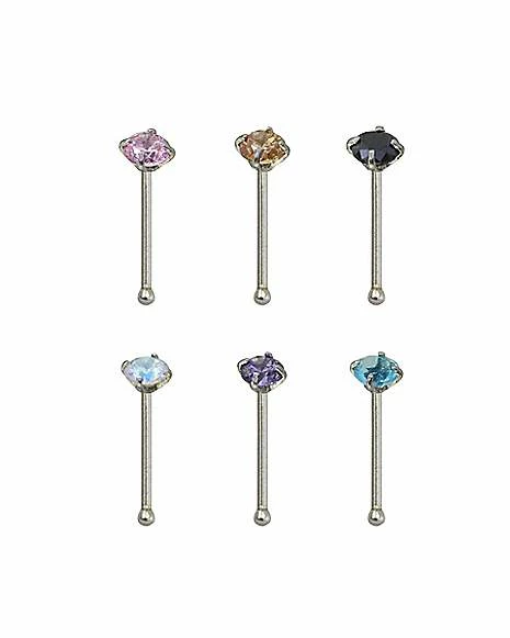 Best deal π Multi-Pack Multi-Color CZ Nose Pins 6 Pack - 18 Gauge π 8 Best deal π Multi-Pack Multi-Color CZ Nose Pins 6 Pack - 18 Gauge π - Image 6